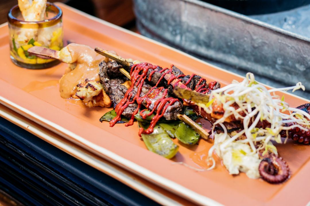  Plato de pulpo al plato de Saborjes de Baja Menú